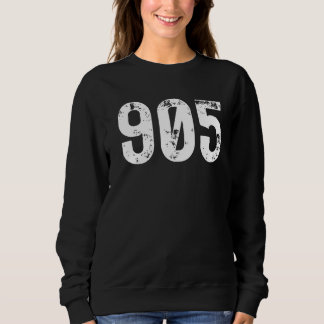 905 Area Code Hamilton on Mobile Telefone Area Co. Sweatshirt