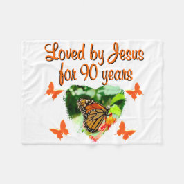 90. BUTTERFLY BIRTHDAY FLEECEDECKE
