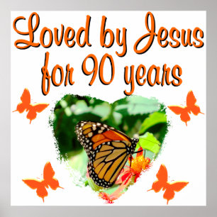 90. BUTTERFLY BIRTHDAY POSTER