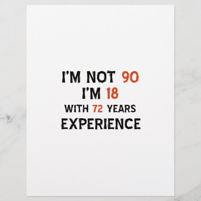 90. coole Geburtstagsdesigns (Vorderseite)