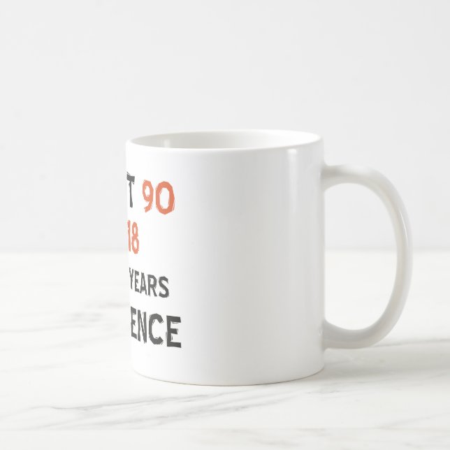 90. coole Geburtstagsentwürfe Tasse (Rechts)