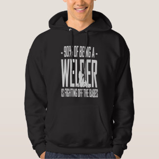 90% des Weltenlebens kämpfen gegen die Babes Fu Hoodie