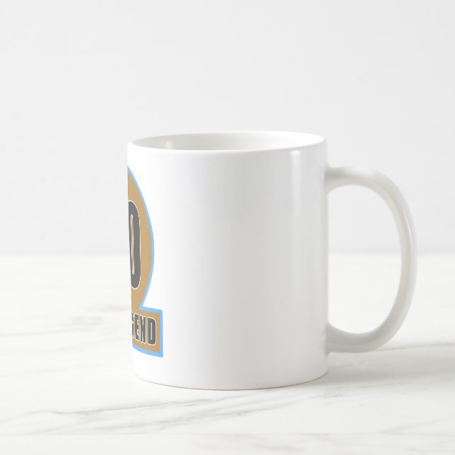 90 die Legenden-Geburtstags-Entwürfe Tasse (Rechts)