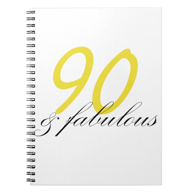 90 & Fabulous Notizblock (Vorderseite)