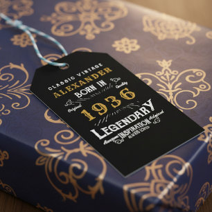 90. Geburtstag 1936 Namen hinzufügen Legende Schwa Geschenkanhänger