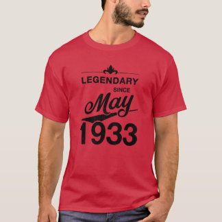 90. Geburtstag 90 Jahre alt Geboren Mai 1933 Gesch T-Shirt