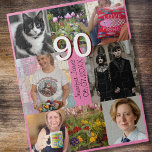 90. Geburtstag 90 Jahre alt neunzigste Geschenk Puzzle<br><div class="desc">Feiern Sie einen 90. Geburtstag mit diesem wunderschönen Puzzle voller Erinnerungen und lustigen Fotos.</div>