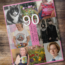 90. Geburtstag 90 Jahre alt neunzigste Geschenk Puzzle