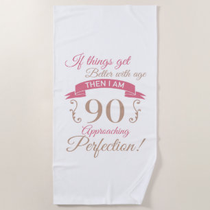 90. Geburtstag besser mit Alter Strandtuch