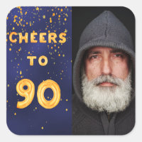 90. Geburtstag blauen Gold jubeln 90 Typ Männer