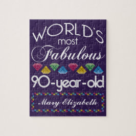 90. Geburtstag die meisten fabelhaften bunten Puzzle