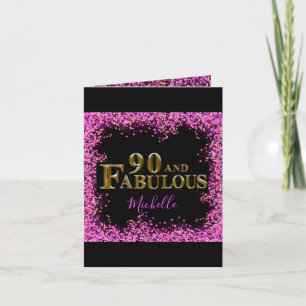 90. Geburtstag Feiertagskarte