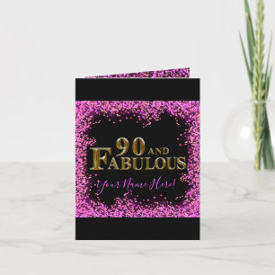 90. Geburtstag Feiertagskarte