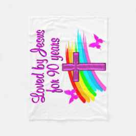 90. GEBURTSTAG FLEECEDECKE