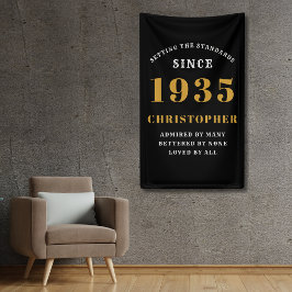 90. Geburtstag Geboren 1935 Name Schwarzes Gold hi Banner