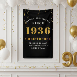 90. Geburtstag Geboren 1936 Namen hinzufügen Schwa Banner