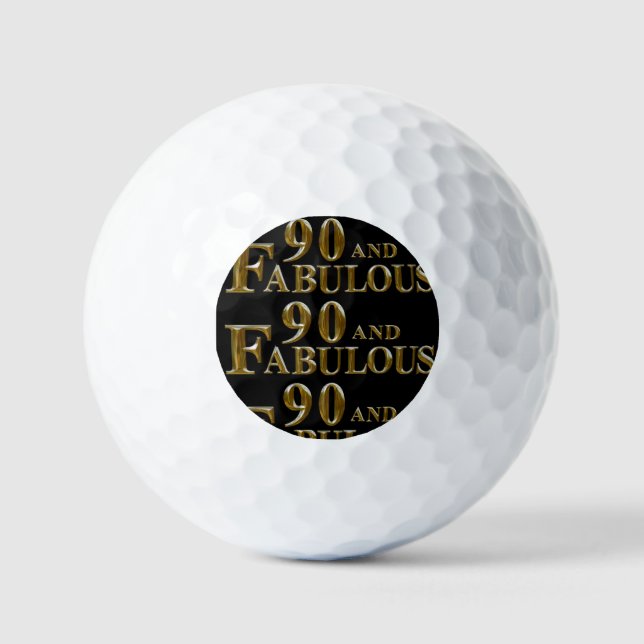 90. Geburtstag Golfball (Vorderseite)