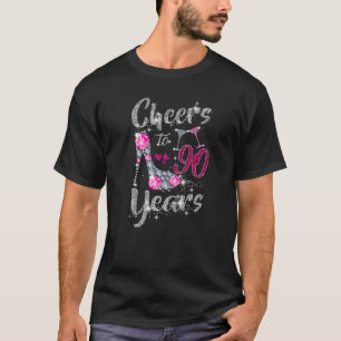 90. Geburtstag heiß auf 90 Jahre alten Wein hier h T-Shirt
