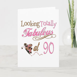 90. Geburtstag Karte