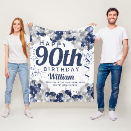 90. Geburtstag Marineballons Fleecedecke