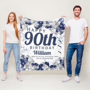90. Geburtstag Marineballons Fleecedecke