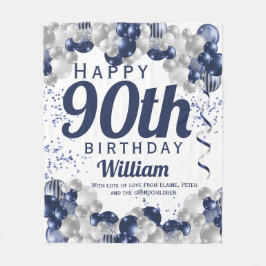 90. Geburtstag Marineballons Fleecedecke