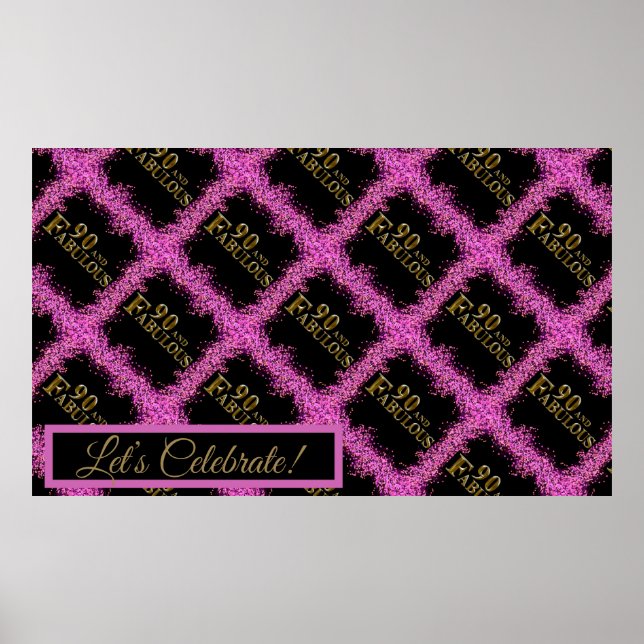 90. Geburtstag Poster (Vorne)