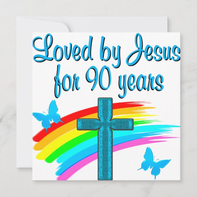 90. GEBURTSTAG PRAYER KARTE (Vorderseite)