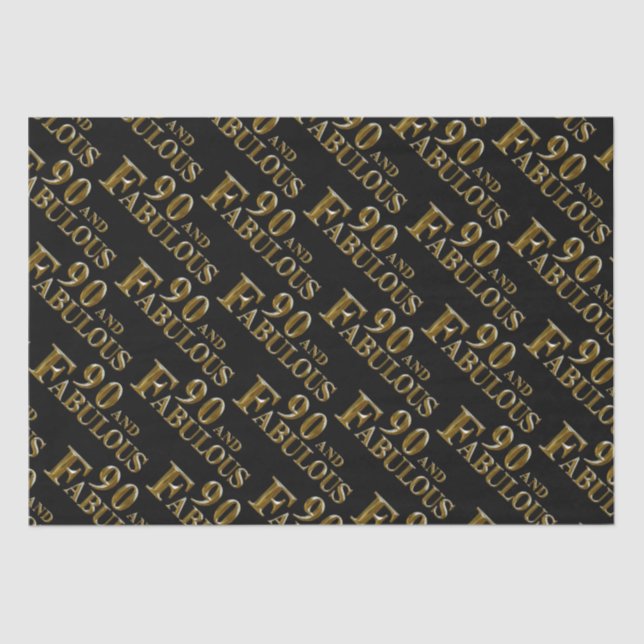 90. Geburtstag Seidenpapier (Vorderseite)