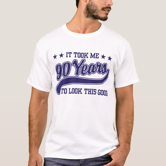 90. Geburtstag T-Shirt (Vorderseite)