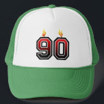 90. Geburtstag Truckerkappe<br><div class="desc">Milestone 90th Birthday Party trucker hat</div>