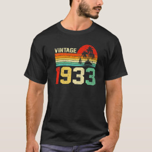 90. Geburtstag Vintage 1933 Retro Männer Frauen 90 T-Shirt