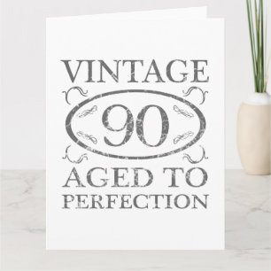 90. Geburtstag Vintage Karte