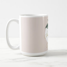 90. Geburtstag Wasserfarbe Rosa Blumengestein Kaffeetasse