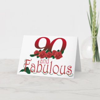 90. Geburtstags-Blume Karte