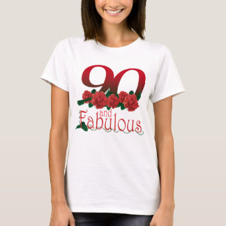90. Geburtstags-Blume T-Shirt