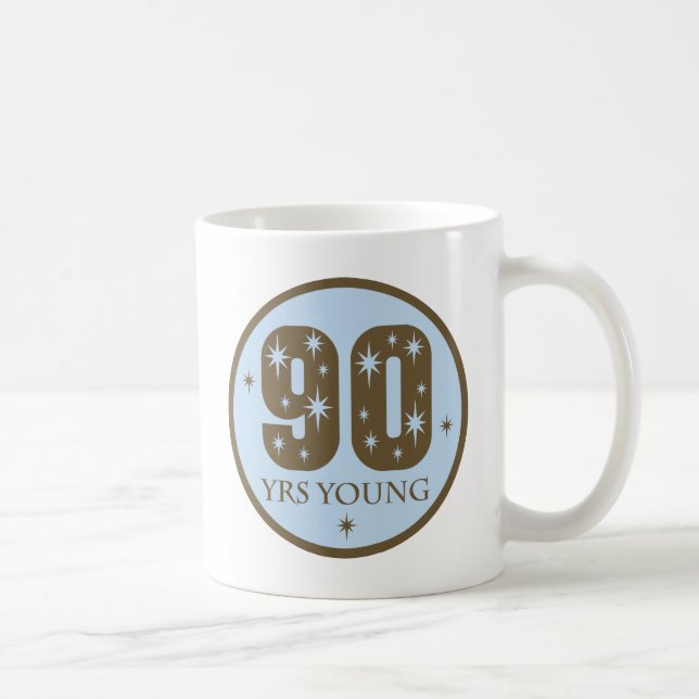 90. Geburtstags-Geschenk-Ideen Kaffeetasse (Rechts)
