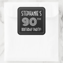 90. Geburtstagsfeier: Art Deco Style & Individuell