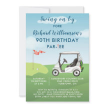 90. Geburtstagsfeier Herren-Golf-Themenparty
