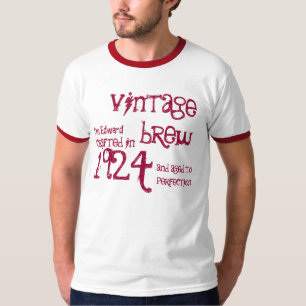 90. Geburtstagsgeschenk 1924 Vintage Brew Name Rin T-Shirt