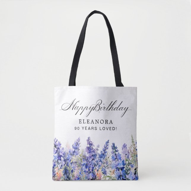 90. Geburtstagsgeschenk Juli Geburtsmonatsblume (Vorderseite)