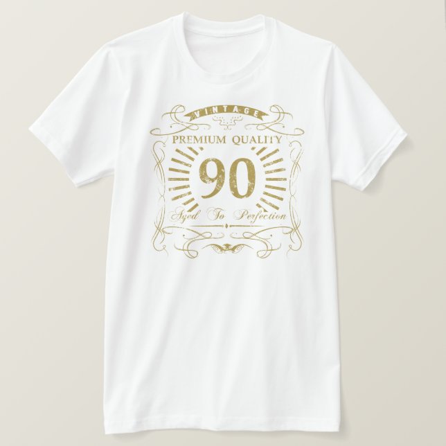 90. Geburtstagsgeschenk T-Shirt (Design vorne)