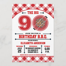 90. Geburtstagsgrill Einladung