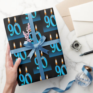 90. Geburtstagskandale mit Eyeballs Geschenkpapier