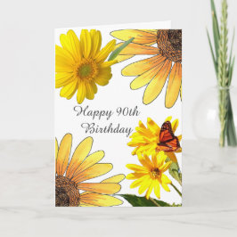 90. Geburtstagskarte Karte