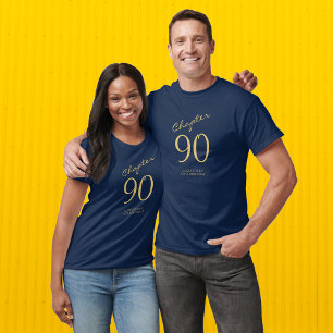 90. Geburtstagsparty Blue T-Shirt