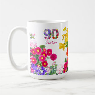 90. Geburtstagsparty - BlumenBouquet 90 Jahre Kaffeetasse
