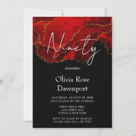90. Geburtstagsparty Einladung