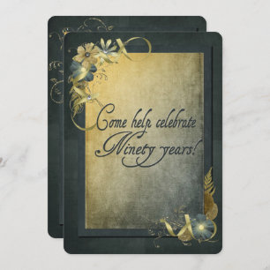 90. Geburtstagsparty Einladung