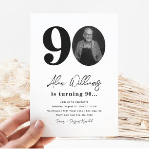 90. Geburtstagsparty Einladung 90. Geburtstag